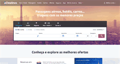 Desktop Screenshot of edestinos.com.br