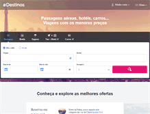 Tablet Screenshot of edestinos.com.br